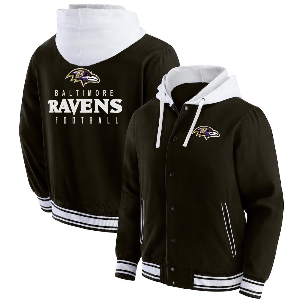 Men 2026 NFL Baltimore Ravens  jacket hoodie Black 012->baltimore ravens->NFL Jersey